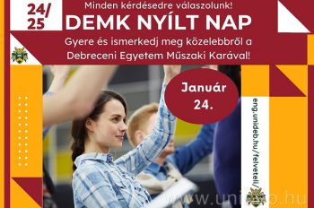 A DE MK Nyílt napjának plakátja
