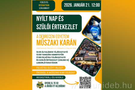 A DE MK Nyílt nap plakátja