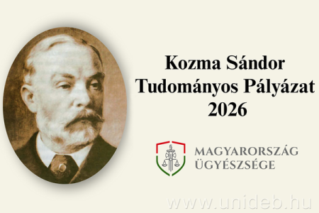 A Kozma Sándor Tudományos Pályázat plakátja